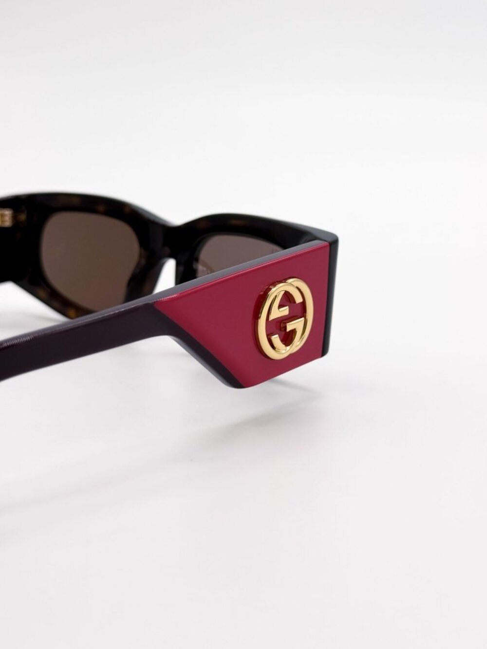 NEW GUCCI SUNGLASSES GG1664S 004 HAVANA RED WOMEN GUCCI EYEWEAR - Picture 8 of 12